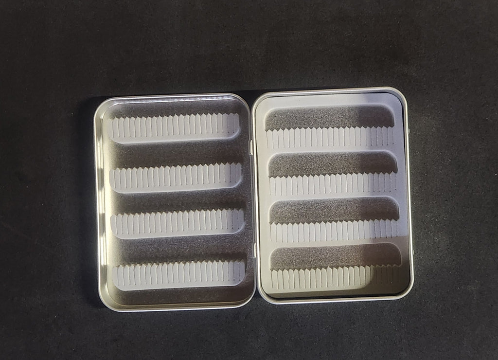 Tin Fly Box With Trout Pattern